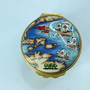 Halcyon Days Enamels trinket box designed by Tiffany & Co. A75